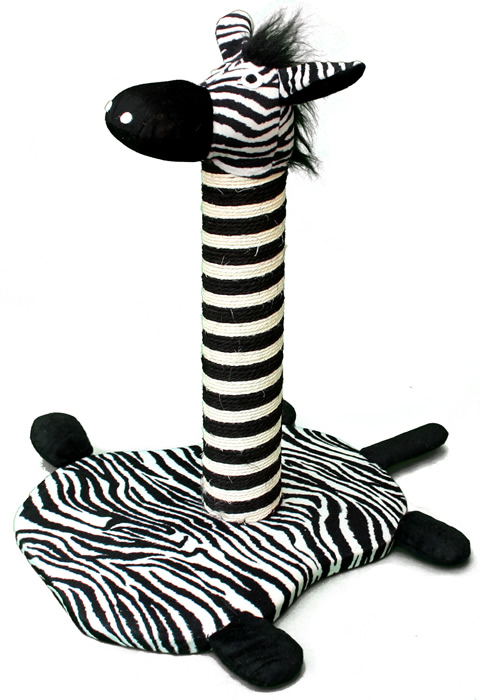 zebra cat scratching post